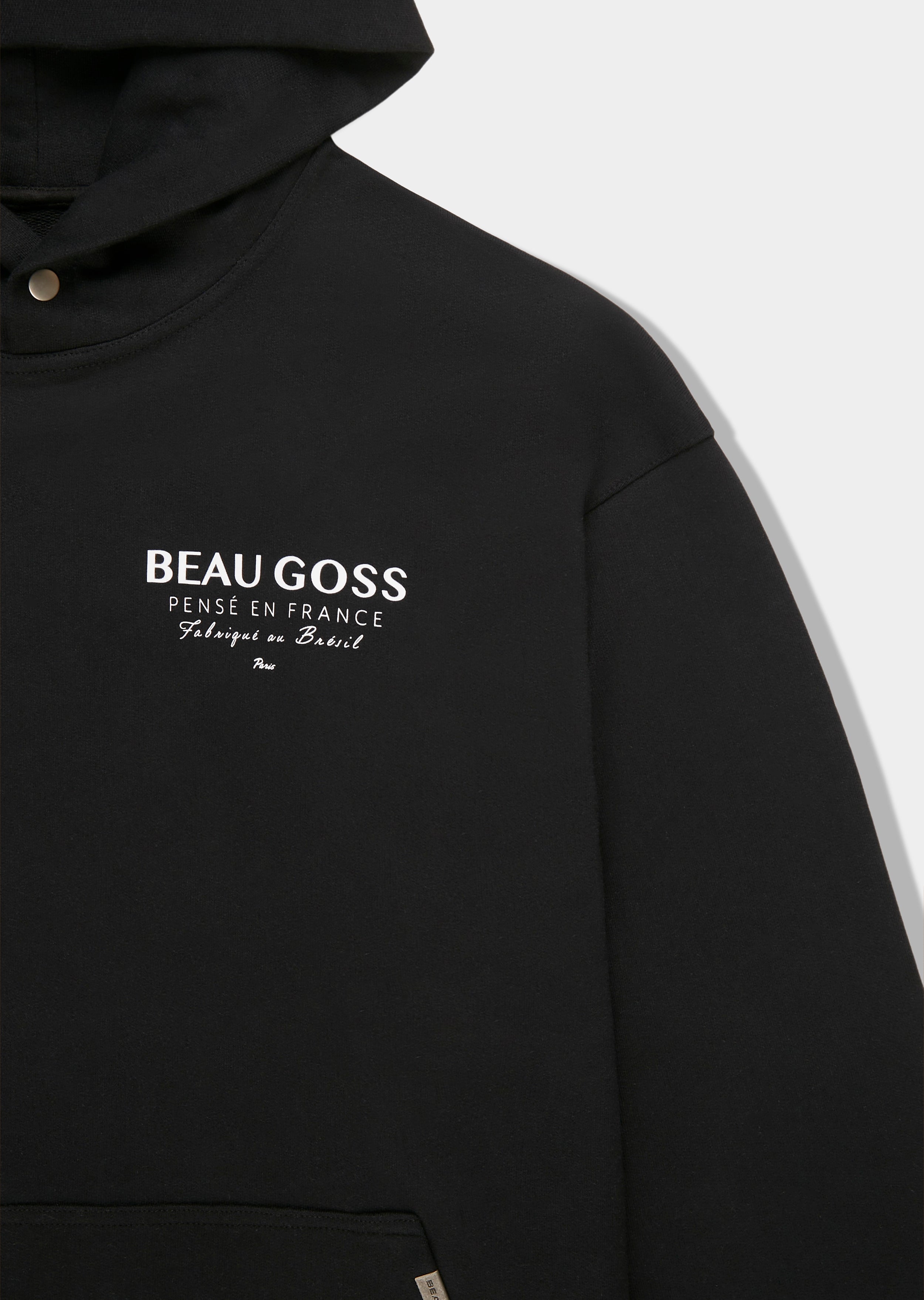 Blusa Moletom Oversized Preto – Beau Goss